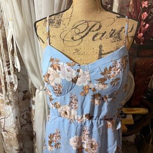 Lily Rose Blue Floral Dress